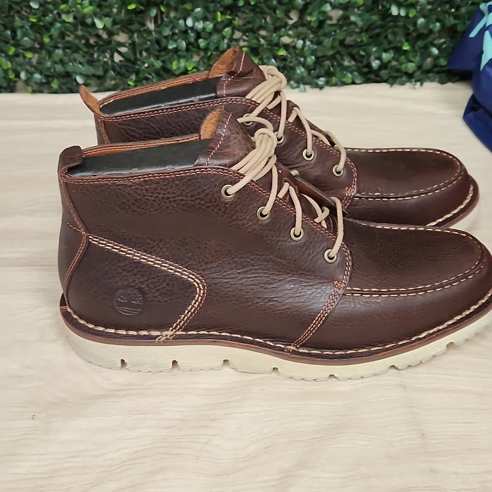 SensorFlex Men's Brown Leather Boots